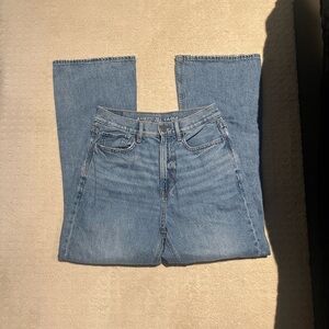 american eagle high rise flare jean